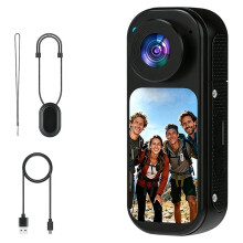 Cámara de Pulgar Nueva S70pro WIFI Cámara de Pulgar Rotativa de 1.47'' Cámara Exterior Deportes de Largo Alcance Esencial Magnética Negra
