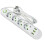 2500W EU Plug Fast Electrical Adapter Socket AC Outlet Power Strip 4 Hole Design Extension Cord and USB  EU Plug A 1