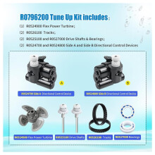 Für R0796200 MX8/MX8 Elite Poolreiniger Wartungsset Turbinen-Richtungssteuerung Ketten Antriebswelle