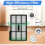 16 Pack E28 E25 Omni Replacement Parts Compatible for  E28 Omni/ E25 Omni Robotic Vacuum Cleaner 4