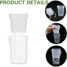 Set di 6 Vasi Autoirriganti con Scala Graduata, Vasi da Vivaio con Fori di Drenaggio, Fioriere In Plastica Traslucida per Piantine di Fiori