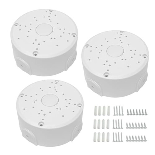 3 Pack Universal Security Camera Junction Box Mount Bracket Outdoor Waterproof Wall Ceiling Mount