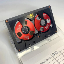 Retro 50 Minuters Ihålig Kassettband med Liten Öppning, Tomt Inspelningsband, Handgjort, Rullband, Vitblå