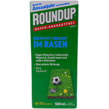 Roundup 500 ml selektiver Rasen-Unkrautvernichter Konzentrat gegen breitblättrige Unkräuter