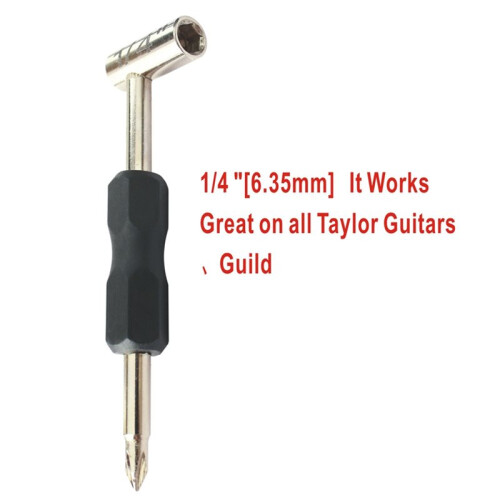 Truss Rod Wrench 1/4" for  Guild Guitars Includes Magnetized Screwdriver 1