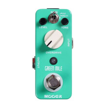 MOOER Grün Mile E-Gitarren-Overdrive-Pedal - Tube Screamer Sound - Natürlicher, Weicher und Cremiger Overdrive-Sound für Metal