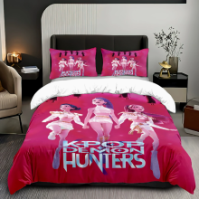 (Super King 260*220cm) Duvet Cover For Kpop Demon Hunters Series Printed Bedding Cartoon Pillowcase