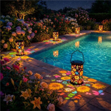 2Pcs Sunflower Glow Solar Garden Lantern LED Colorful Sunflower Solar Powered Lights for Yard, Garden Pathway Decor