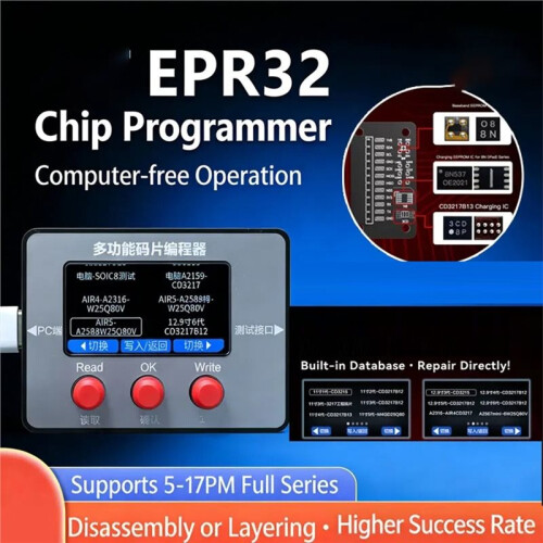 EPR32 Baseband Chip Programmer for  5-17 Pro Max Auto Identify Read Write Chip Data 1