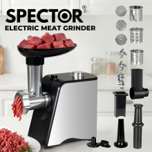 Spector 4-in-1 Electric Meat Grinder Mincer 2800W  Sausage Filler Kibbe Maker