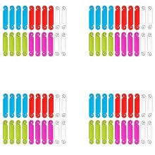 80 Pcs Cable Tags Cable Management Tags Multicolor Cable Labels Cord Identification Tags for USB Computer Phone Charger