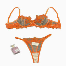 Vaderdagcadeau: Nieuwe kanten bh met stalen rand, ademende en leuke driedelige damesbh-set, leuke lingerie_M