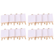 96Set Artists 5 Inch Easel +3 Inch X3 Inch Canvas Set Painting DIY Drawing Small Table Easel Gift