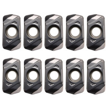 10PCS LNMU0303 Turning Insert LNMU0303ZER Carbide Double-Sided Fast Feed Cutting Insert Cutting Tool LNMU 0303 Grey