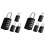 Combination-Padlock 4-Digit-Gym-Locker-Lock - 8 PCS Resettable Combo Lock for Toolbox School Employee Locker 1