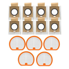 Conjunto de Saco de Pó e Filtro para Aspirador de Pó Sem Fio para Uwant V500, com Filtros HEPA de Reposição e Peças para o Saco de Pó.