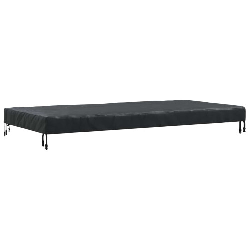 VidaXL vidaXL Table Cover Plain Black 202 x 92 x 15 cm Fabric 1