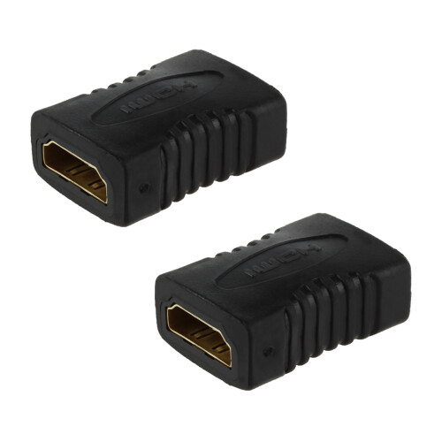 2X  F/F Female Gender Changer Adapter Coupler for Hdtv