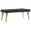 VidaXL vidaXL Table Cover Plain Black 102 x 182 x 15 cm Fabric 3