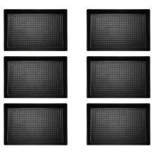 6 Pcs Detroit Style Pizza Pan Hard Rectangular Pizza Pans Non Stick Sicilian Style Pizza Pan Dish Pre Seasoned Bakeware