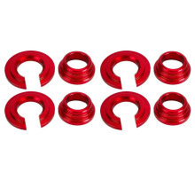 Kit de Colliers de Bushing de Sous-Châssis Arrière en Aluminium 100715-RD de 8 Pièces pour Maxima 300ZX 240SX 180SX Silvia.