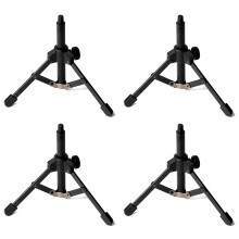 4X Suporte DobráVel para Microfone de Mesa com Tripé para Podcasts, Bate-Papo -, ConferêNcias, Palestras, ReuniõEs e Muito Mais