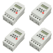 4X KG316T-II Din Rail Microcomputer Control Control Timer AC 220V 25A DIGITAL TIMER Relay