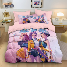 (King 240*220cm) Duvet Cover For Kpop Demon Hunters Series Printed Bedding Cartoon Pillowcase