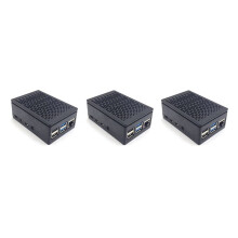 3X do Obudowy Raspberry Pi 4 Obudowa Skrzynki Instalowalny Wentylator ChłodząCy Aluminiowa Obudowa Radiatora do Raspberry Pi 4B