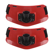 2X Adjustable Stand Gimble Belt Boat Game Fishing Rod Holder Fishing Accessories Fishing Tackle(Red)