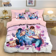 (Single 135*200cm) Duvet Cover For Kpop Demon Hunters Series Printed Bedding Cartoon Pillowcase