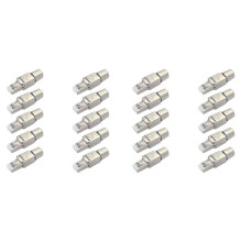 20x RJ45 Cat7 Connectors Tool-Free Reusable Shielded Ethernet Termination Plugs, Internet Plug, Fast Field Installation