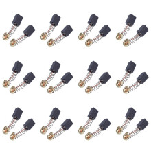 24 Pcs 12 x 9 x 6mm Electric Angle Grinder Carbon Brushes CB411