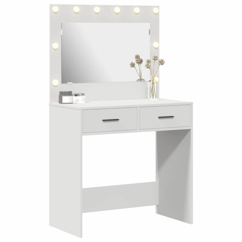 VidaXL vidaXL Dressing Table White 78.5 x 41 x 135 cm Engineered Wood 2