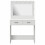 VidaXL vidaXL Dressing Table White 78.5 x 41 x 135 cm Engineered Wood 5
