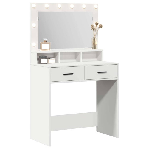 VidaXL vidaXL Dressing Table White 79 x 41 x 135 cm Engineered Wood 2