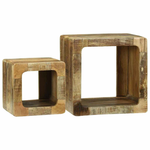 VidaXL vidaXL TV Units 2 pcs Brown 36 x 30 x 36 cm Solid Mango Wood 1