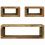 VidaXL vidaXL TV Cabinet Set with Shelf 3 pcs Brown Solid Mango wood 5