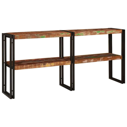 VidaXL vidaXL Console Table Multicolour 160 x 33 x 75 cm Solid Reclaim Wood 1