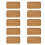 10X Acacia Serving Tray, Rectangular Solid Wood Flat Bottom Plate, Fruit Plate, Saucer, Tea Tray, Dessert Plate-Small 1