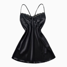 Vaderdagcadeau: Verleidelijke lingerie, sexy nachtjapon, modieuze en eenvoudige nachtkleding met jarretels._M