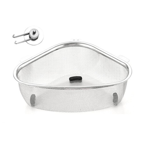 Triangle Sink Drain Basket Kitchen Triangle Filter Basket Fruit and Vegetable Storage Drain Rack Basket B