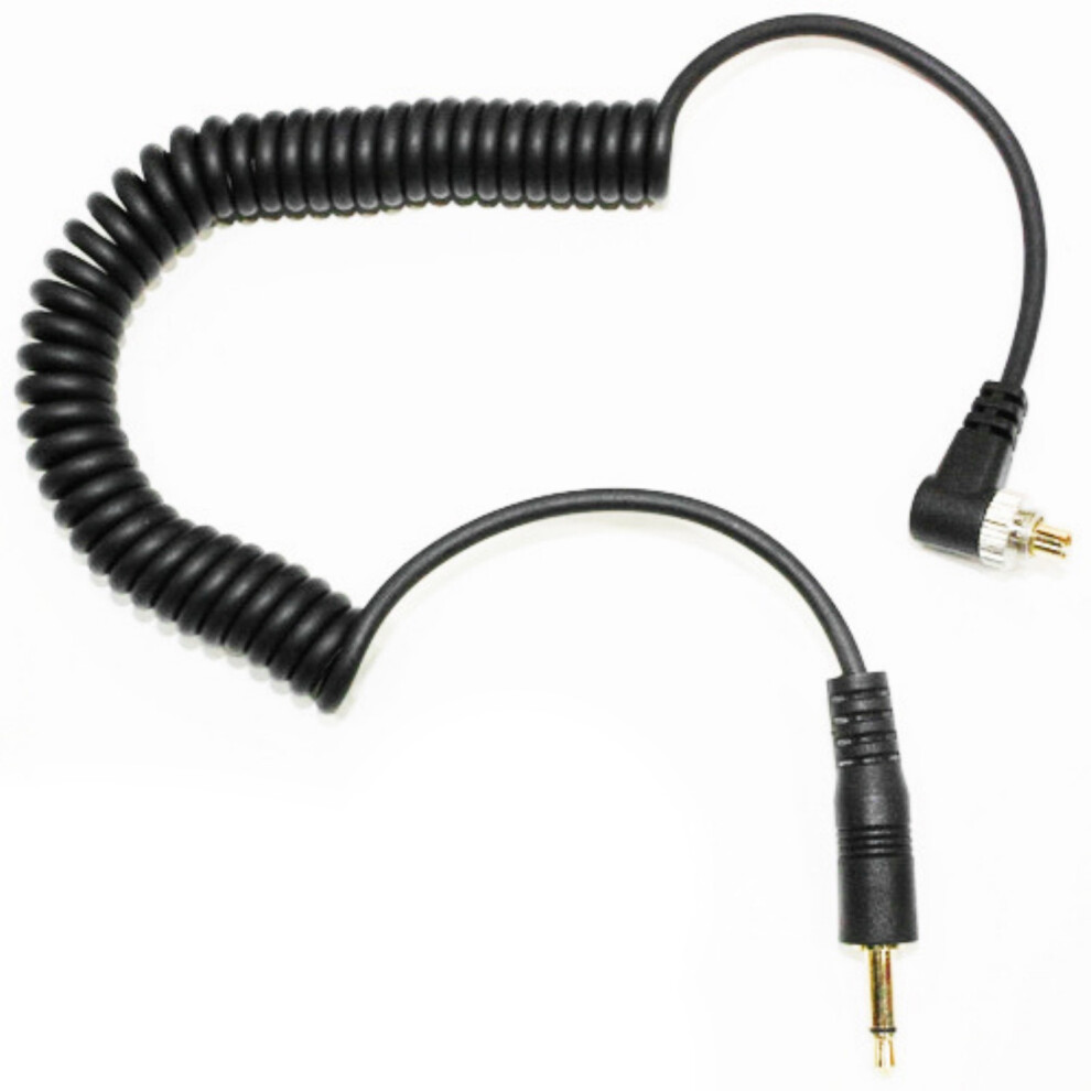 Efficient Pc To 3.5Mm Male Flash Sync Cord Spring Coiled 7709000779802
