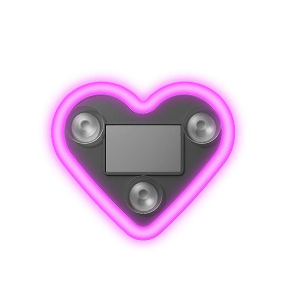 Car Led Ambient Love Heart Solar Vehicle Neon Triangle Or Back Window, Light 1215742786375