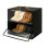 2 Pack Front-Opening Hat Organizer for Baseball Caps, Stackable Rigid Hat Storage Box with Clear Window 1