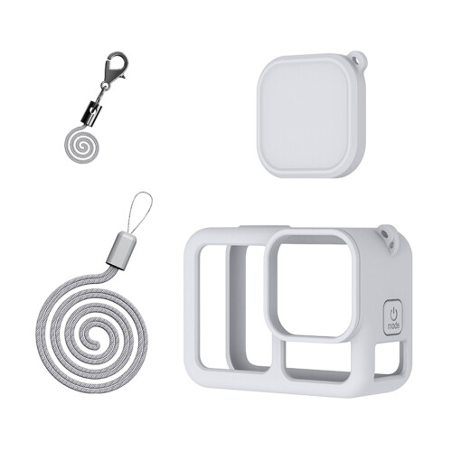 Silicone Camera Protector Accessory For Action-Light gray
