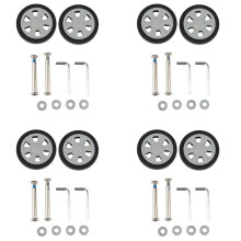 8X Luggage Accessories Wheels Aircraft Suitcase Pulley Rollers Mute Wheel Wear-Resistant Parts Repair 55X12mm