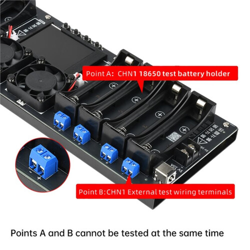 8 Channel 18650 Battery Capacity Internal Resistance Tester Automatic Charging Discharging Module 2.4" Display EU Plug