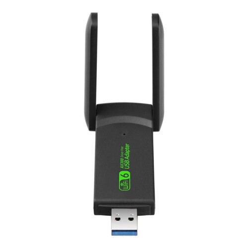 WiFi6 AX300 USB Adapter External Dual Antenna WiFi6 USB Network Receiver Dongle Driver Free for Win10/11 2