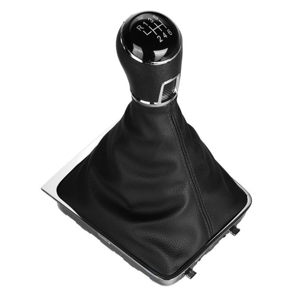6 Speed Gear Shift Knob Gaiter Boot Cover Pu Leather For- 3C B6 3C2 3C5 2005-2011 4072874168816
